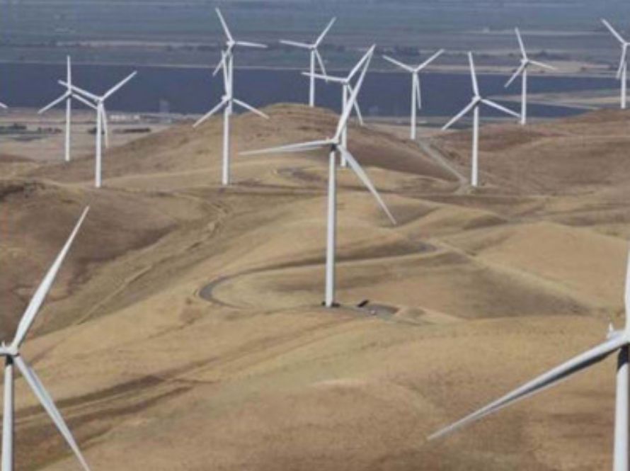 Wind turbines on Altamont Pass.