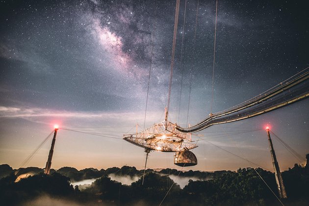 Sky Arecibo Purple